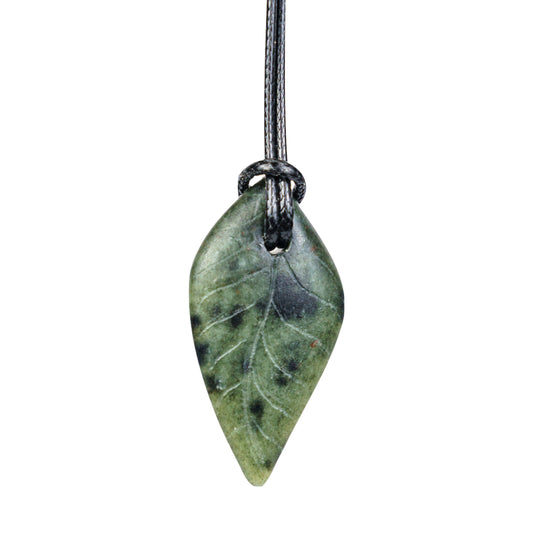 Leaf Pendant Soapstone Jewelry Carving Kit