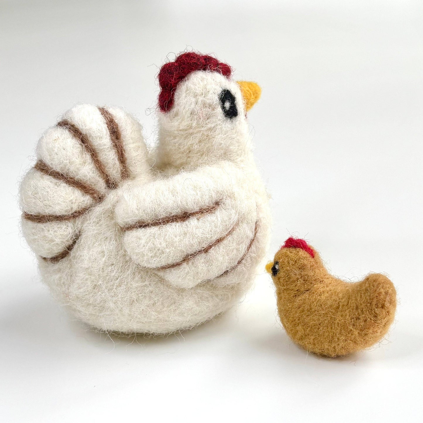 Chicken and Chick Beginner Needle Felting Kit