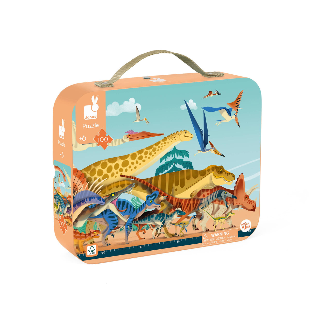 Dino | Panoramic Puzzle | 100 Pieces | Ages 6+