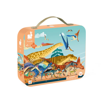 Dino | Panoramic Puzzle | 100 Pieces | Ages 6+