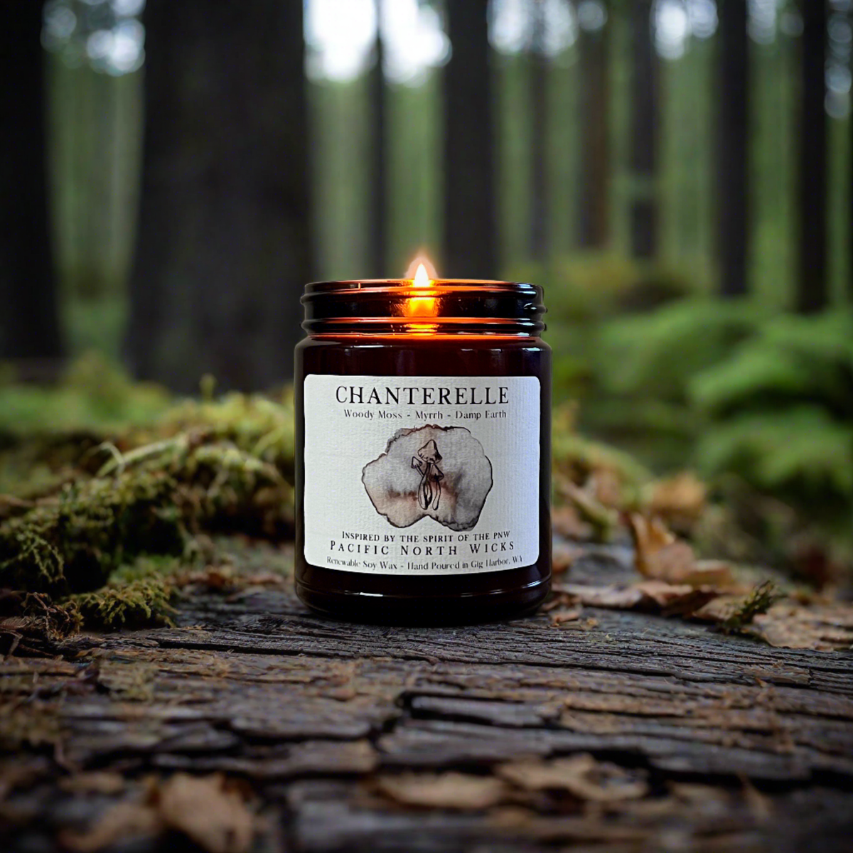 Chanterelle Candle | Earthy Scent | Luxury Fragrance | Soy