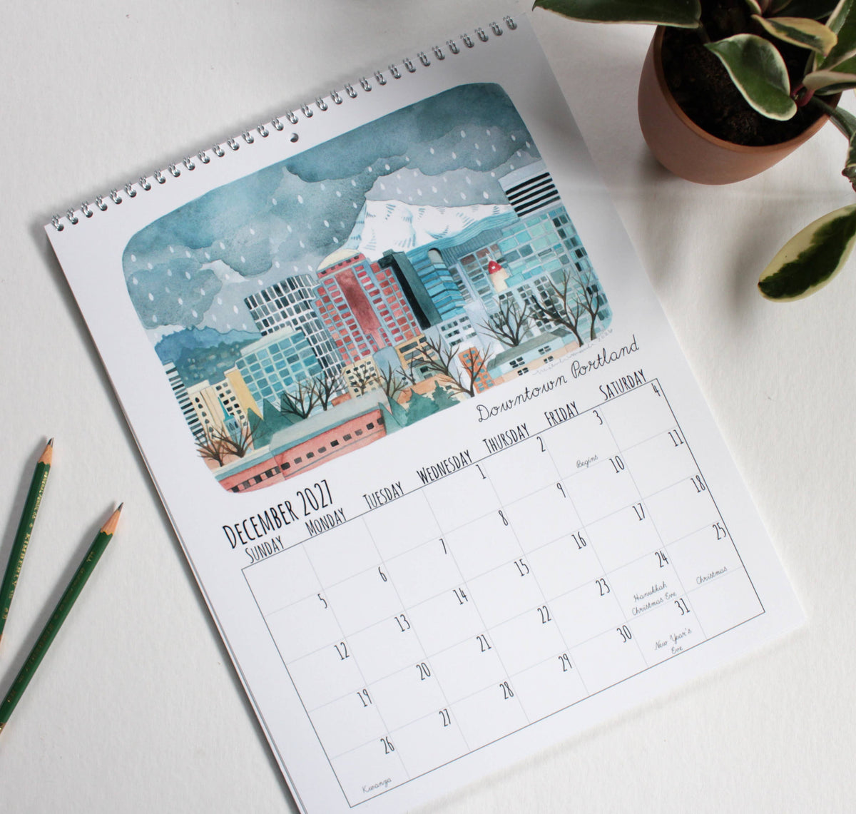 2027 Oregon Calendar by Michele Maule