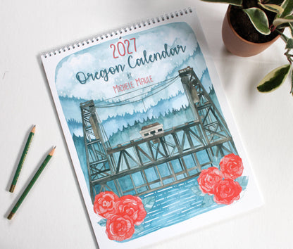 2027 Oregon Calendar by Michele Maule