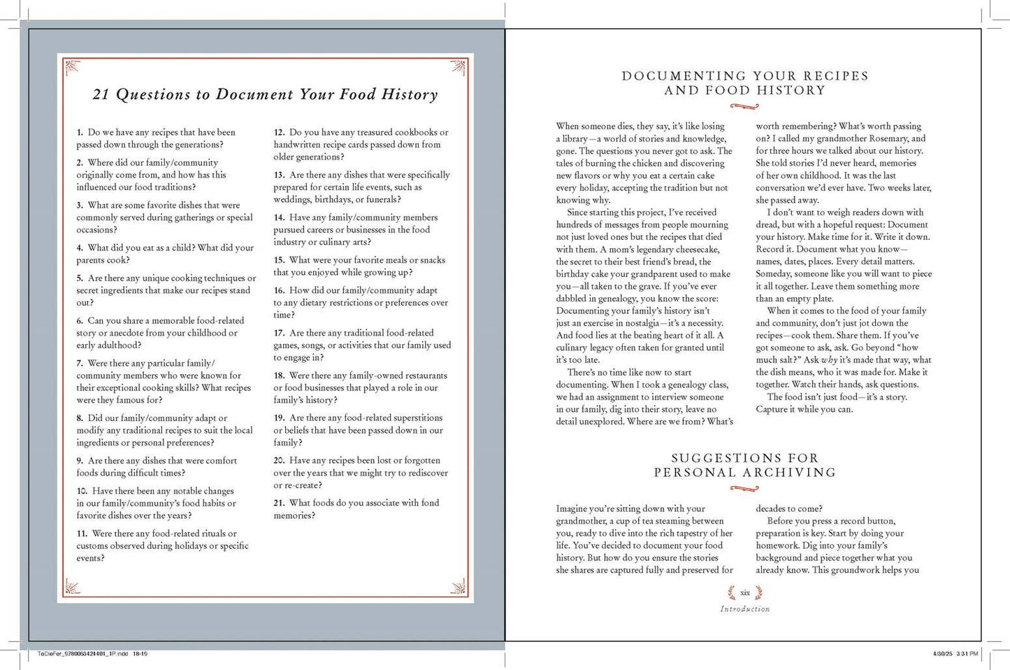 To Die For: A Cookbook of Gravestone Recipes by Rosie Grant