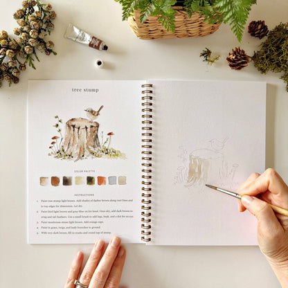 Woodland Watercolor Workbook by Emily Lex