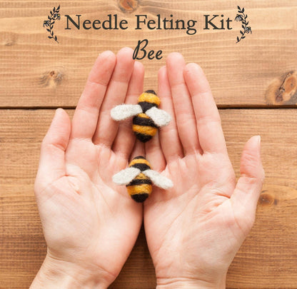 Bees - Needle Felting Kit - Beginner By Grey Fox Felting