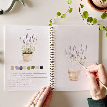 Garden Watercolor Workbook by emily lex studio