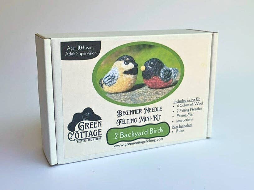 Backyard Birds Beginner Needle Felting Mini-Kit