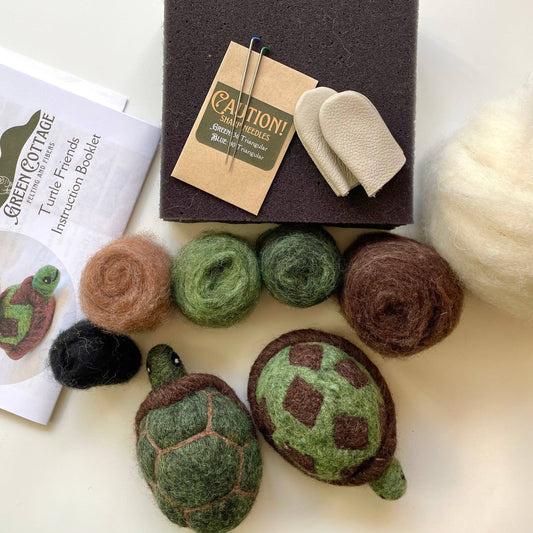 Turtle Friends Beginner Needle Felting Kit