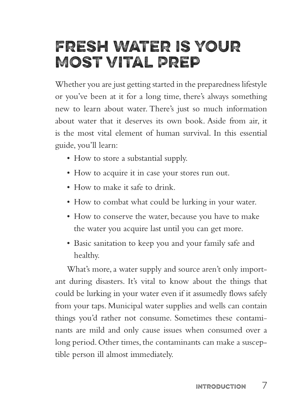 The Prepper's Water Survival Guide: Harvest, Treat, and Store Your Most Vital Resource
