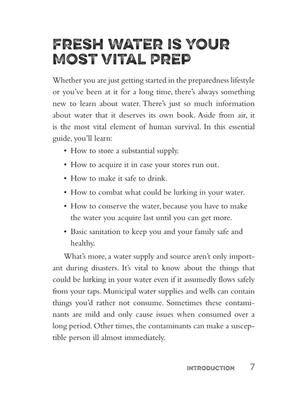 The Prepper's Water Survival Guide: Harvest, Treat, and Store Your Most Vital Resource