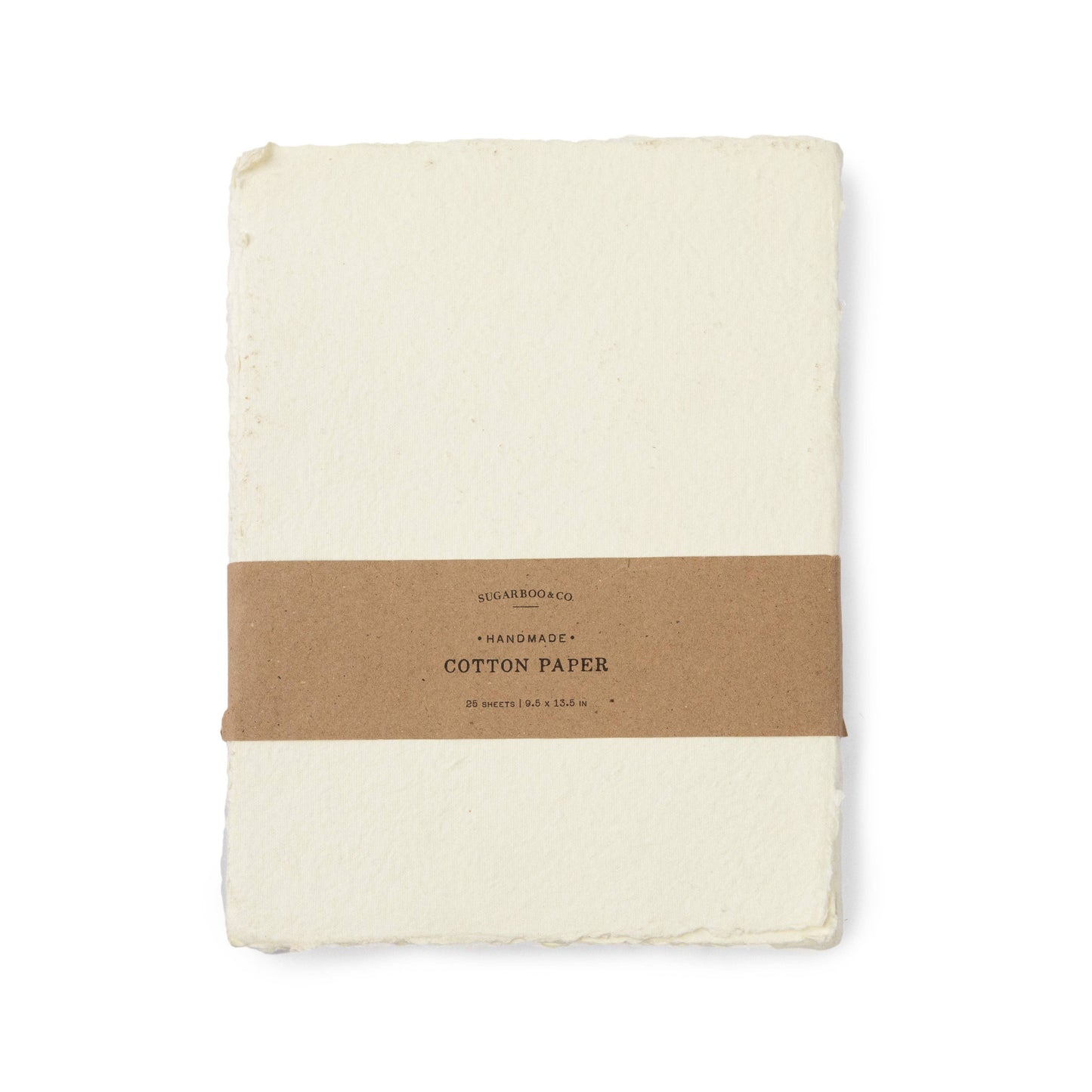 10"x 13" Large Handmade Cotton Paper Bundle - Cream