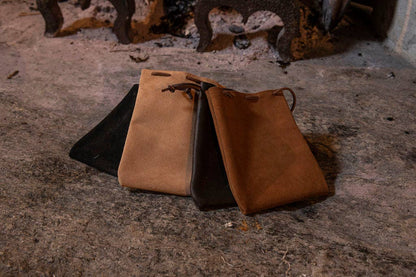 Drawstring Leather Bag