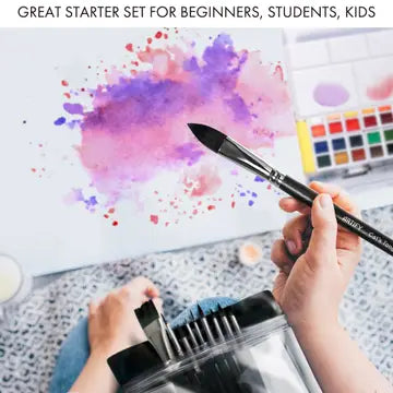 ARTIFY Premium Nylon Hair Watercolor Brush 12 Piece Set