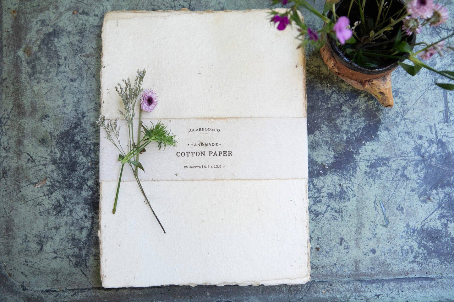10"x 13" Large Handmade Cotton Paper Bundle - Cream
