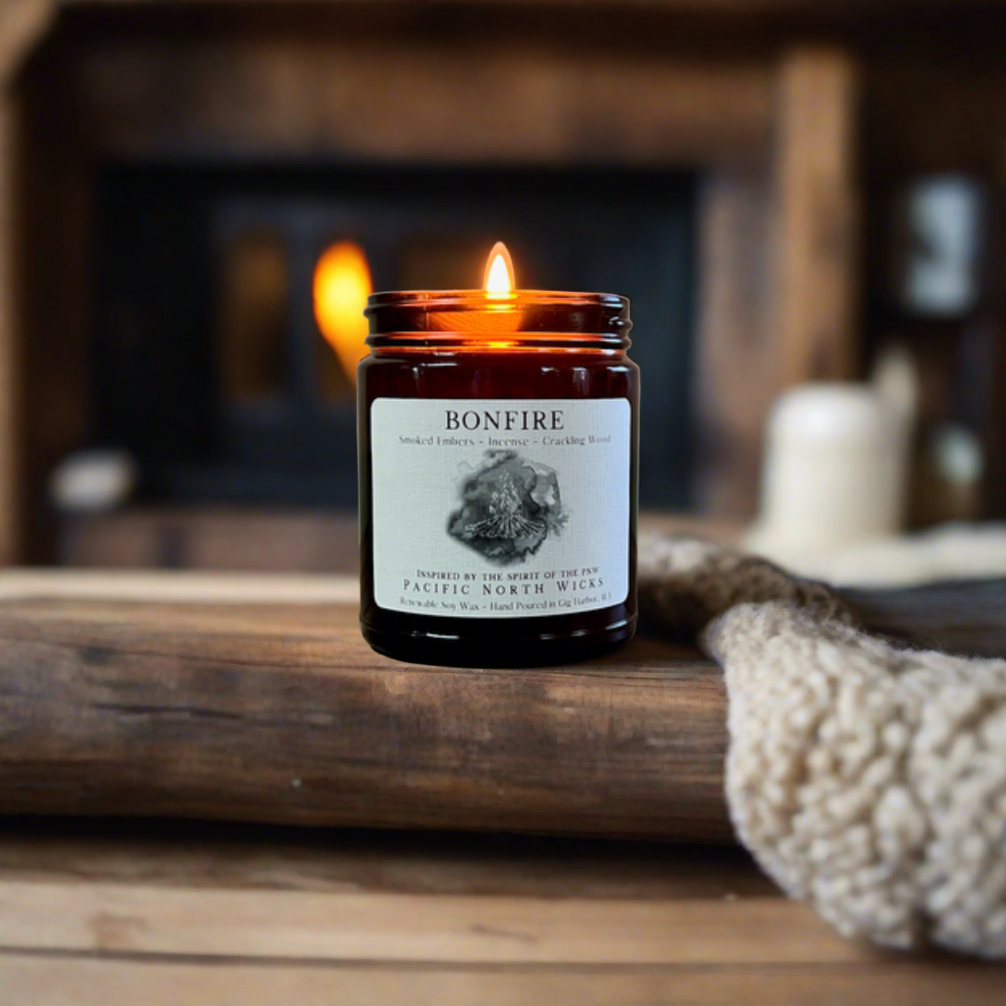 Bonfire Candle | Campfire Inspired | Clean Burning Soy Wax