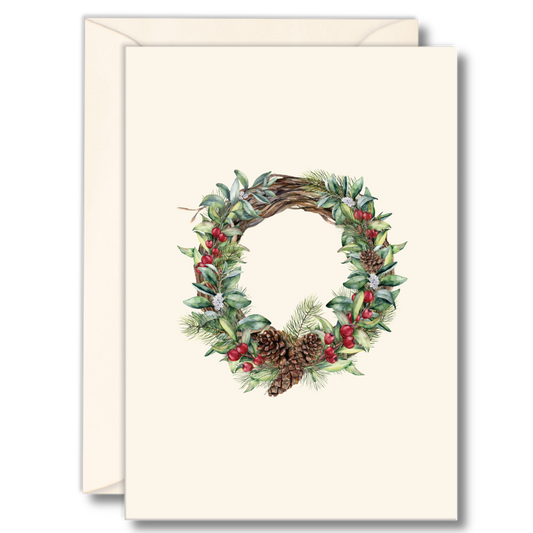 Winter Wreath Notecard Set