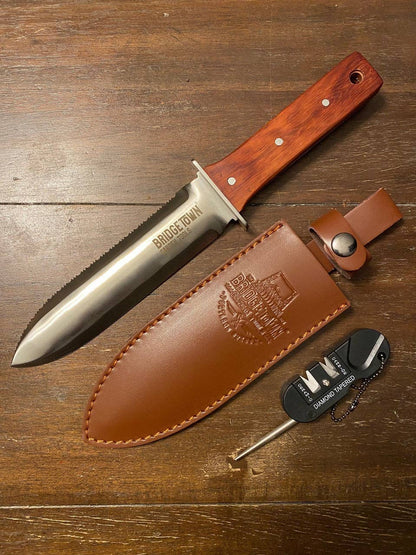 Rosewood Handle Stainless Hori Hori Gardening Knife