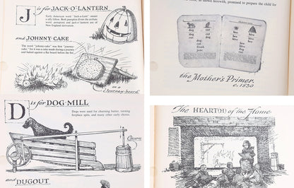 School Days Box Set: ABC Book of Early Americana and The Little Red Schoolhouse by Eric Sloane (1963 original)
