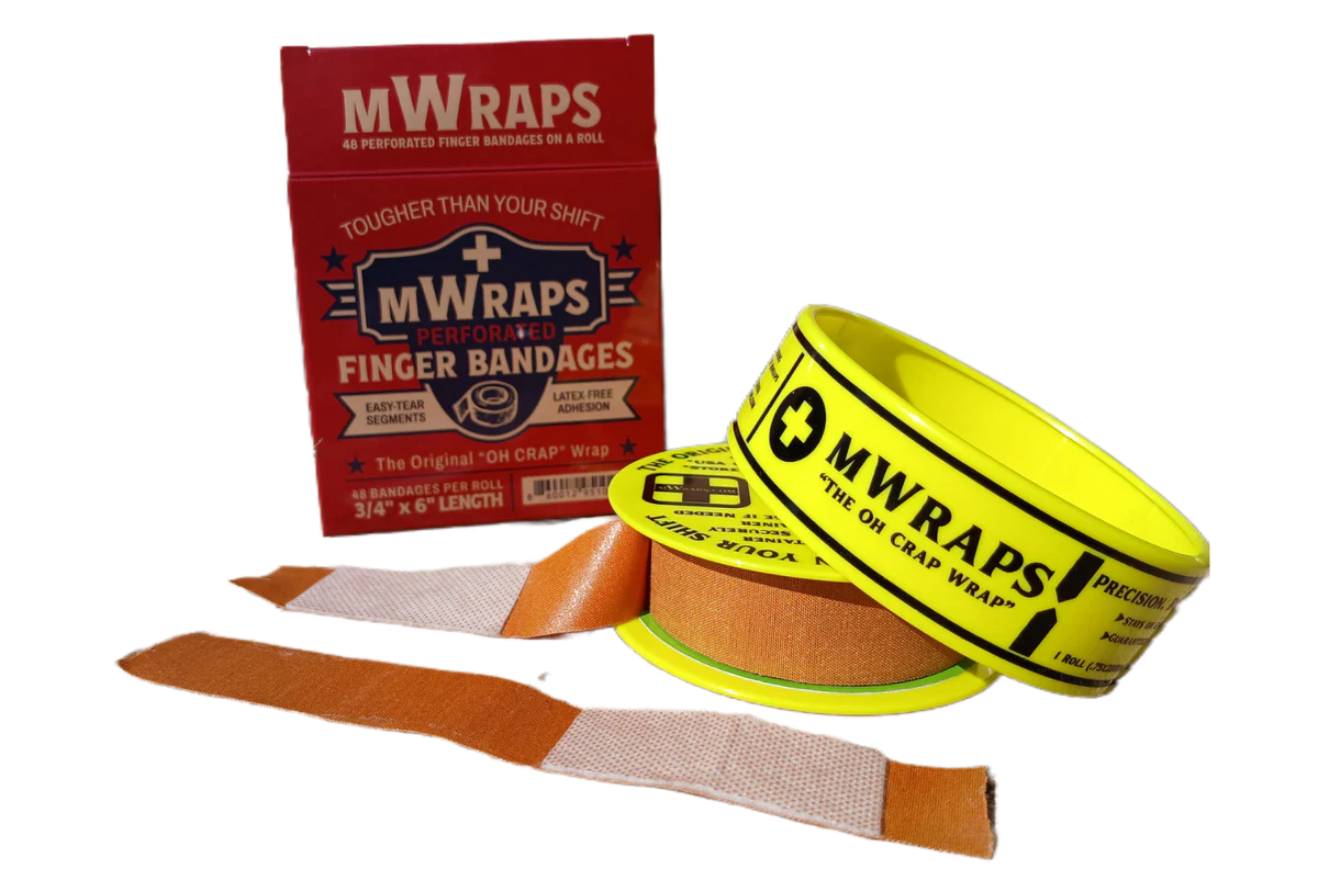 Mwraps ™ Finger Bandages on a Roll – "Oh Crap" Wrap
