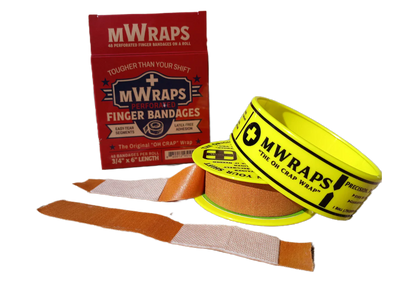 Mwraps ™ Finger Bandages on a Roll – "Oh Crap" Wrap