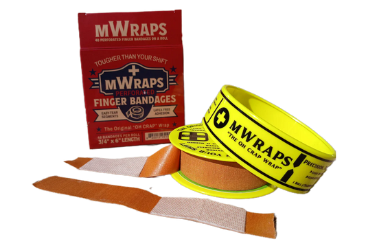 Mwraps ™ Finger Bandages on a Roll – "Oh Crap" Wrap